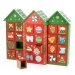 Calendrier de l Avent 3 Maisons Rouge (24 cm) - Bois. n3