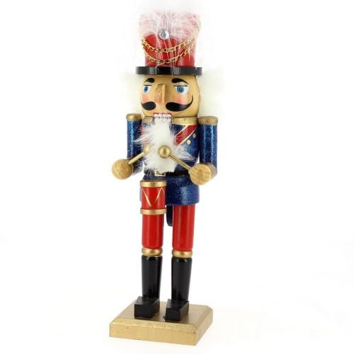1 Casse Noisettes Tambour en Bois - 25 cm 