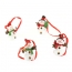 4 Mini Suspensions Bonhomme de Neige (5 cm) - Rsine