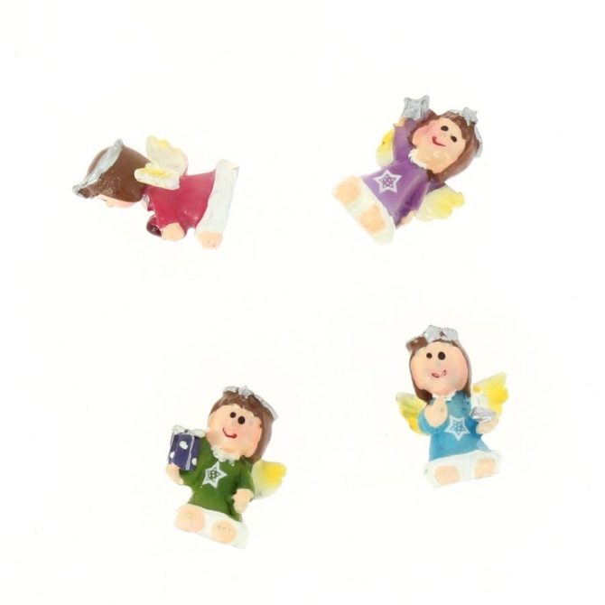 4 Minis Ange ( 2, 5 cm) - Rsine 