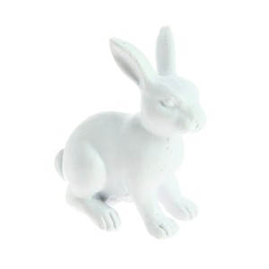 1 Mini Lapins Blanc  (4 cm) - Rsine