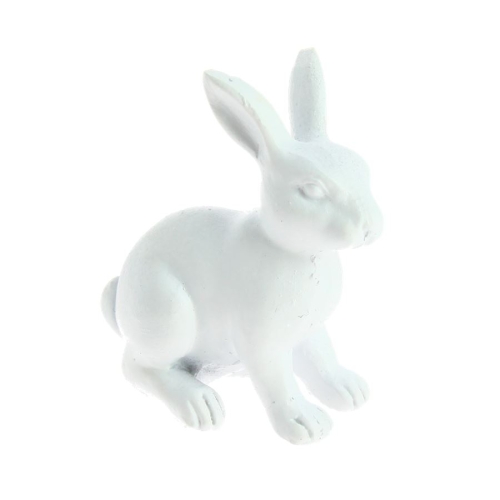 1 Mini Lapins Blanc  (4 cm) - Résine 