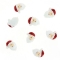 8 Mini Têtes de Père-Noël - Autocollants (3 cm) - Résine images:#1