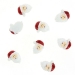 8 Mini Ttes de Pre-Nol - Autocollants (3 cm) - Rsine. n2
