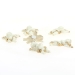6 Mini Anges Blanc/Or - Autocollants (3,5 cm) - Résine. n°1