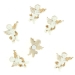 6 Mini Anges Blanc/Or - Autocollants (3,5 cm) - Résine. n°2