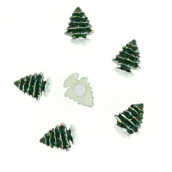 6 Mini Sapins - Autocollants (3 cm) - Rsine. n1