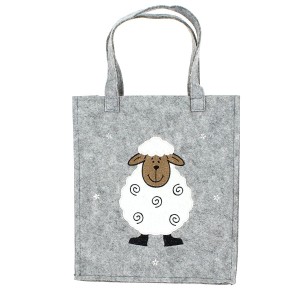 Sac Feutrine Gris (25 cm) - Mouton