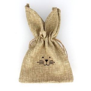 Sac Lapin (20 cm) - Toile de Jute