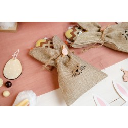 Sac Lapin (20 cm) - Toile de Jute. n2