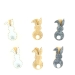 6 Pinces Lapins (5 cm) - Bois. n1