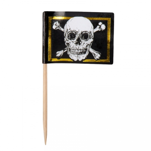 12 Pics Pirate Noir/Or 