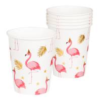 10 Gobelets Flamant Rose