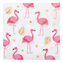 20 Serviettes Flamant Rose. n1