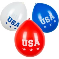 6 Ballons American Party