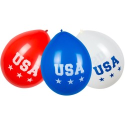 6 Ballons American Party. n1