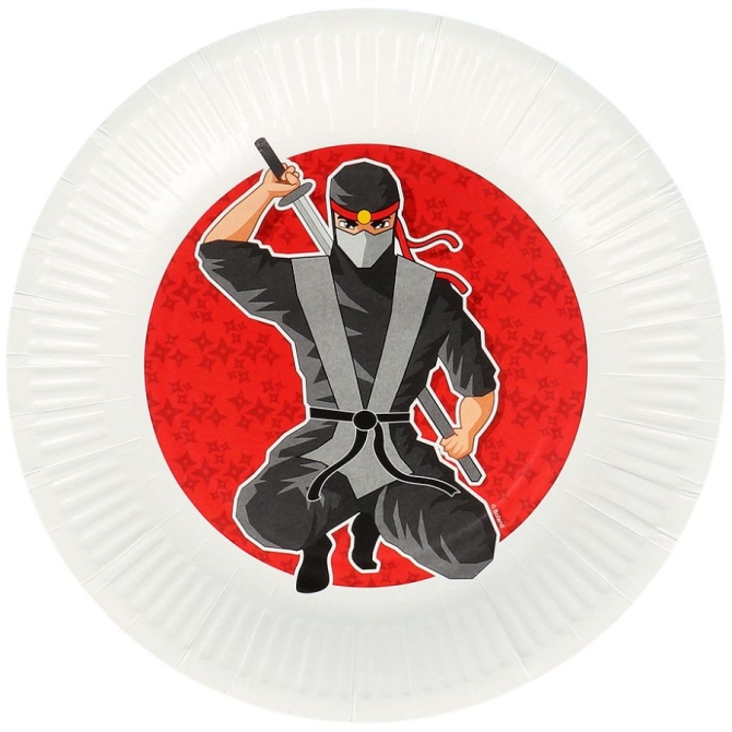 8 Assiettes Ninja 