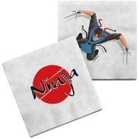 20 Serviettes Ninja