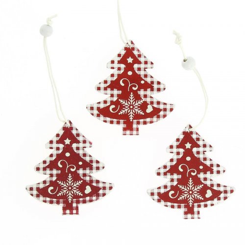 3 Petits Sapins Retro A Suspendre 5 Cm Bois Deco Sapin Noel Annikids