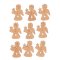 9 Stickers Anges Glitter Orange (3,5 cm) - Bois images:#0