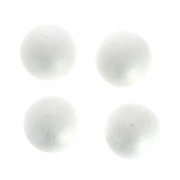 4 Boules en Polystérène Blanc (5,5 cm)