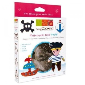 Set 4 Emporte-pices Pirate