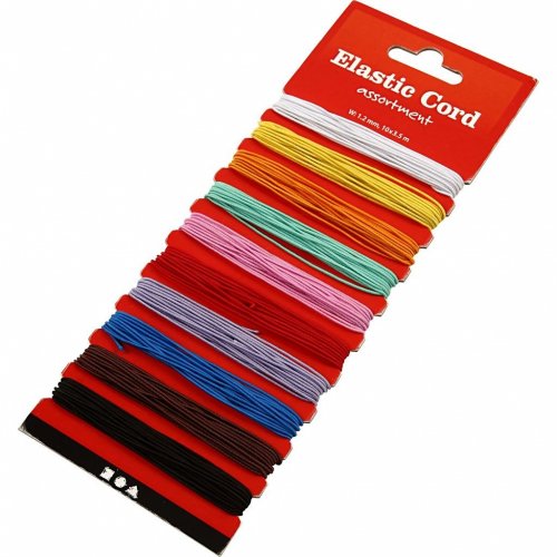 Ficelle lastique 10 Couleurs pour Bijoux DIY 