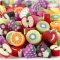 20 Perles plates Fruits (1 cm) - Polymère images:#0