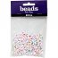 Perles Plates Alphabet Multicolores (6 mm)