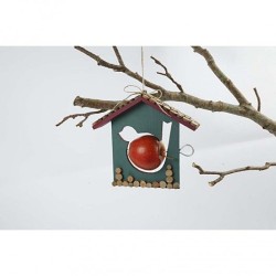 Mangeoire  Oiseaux  Dcorer (18 cm) - Bois. n2