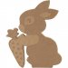 Lapin  Dcorer (18 cm) - Carton. n2