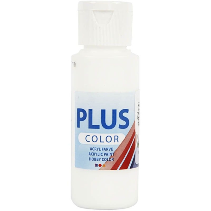 Peinture Acrylique Plus Color (60 ml) - Blanc 