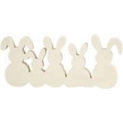 5 Lapins  Dcorer (30 cm) - Bois