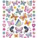 Planche Stickers Papillons à Fleurs. n°1