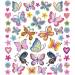 Planche Stickers Papillons  Fleurs. n1