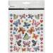 Planche Stickers Papillons  Fleurs. n2