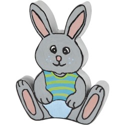 Lapin de Pques  Dcorer - 18 cm. n2