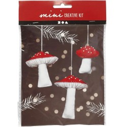 Mini Kit DIY - 3 Champignons Vnneux  Suspendre. n1