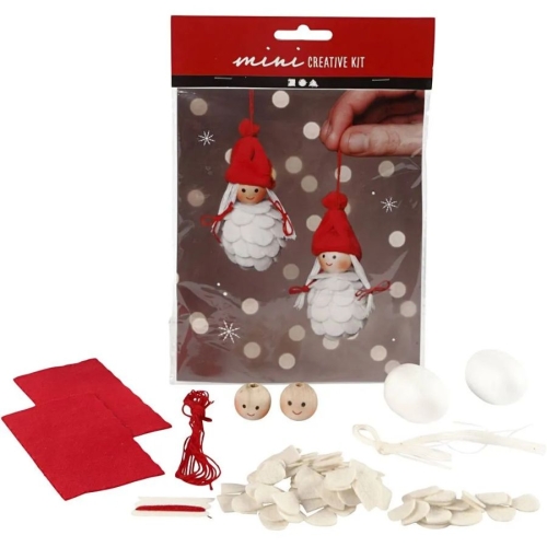 Mini Kit DIY - 2 Lutins de Nol Fille 