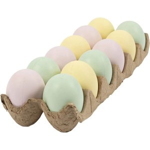 12 oeufs de Pques Pastel - Plastique