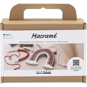 Mini Kit DIY Macram - Arc-en-ciel