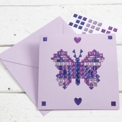 6 Cartes  +  Enveloppes  - Rose. n2