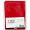 6 Cartes + Enveloppes (10 x 15 cm) - Rouge images:#1