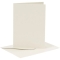 6 Cartes + Enveloppes (10 x 15 cm) - Blanc Cassé images:#0