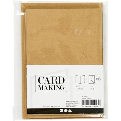 6 Cartes  +  Enveloppes (10 x 15 cm) - Naturel. n1