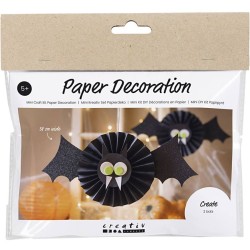 Mini Kit DIY Dcorations en Papier - Halloween Chauve-souris. n1