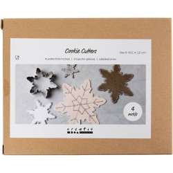 Set de 4 Emporte-pices - Flocon de neige. n2