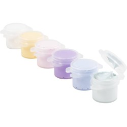 6 Petits Pots de Peinture Acrylique Plus � Couleurs Pastel. n�1