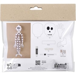 Mini Kit DIY Décorations en Papier - Halloween Squelette. n°3