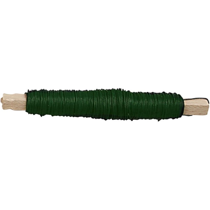 Bobine de Fil d Acier Plastifi� � Vert 